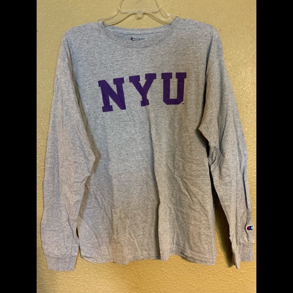 NYU Long sleeve champion shirt